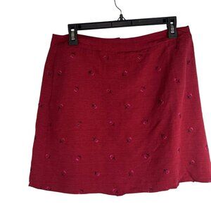 Elegant Cherry Red Women's Skort